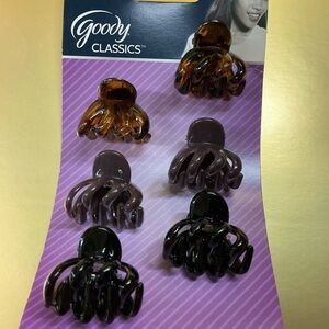 Year 2013 6 of Goody Classics Hair Claw Clips Set